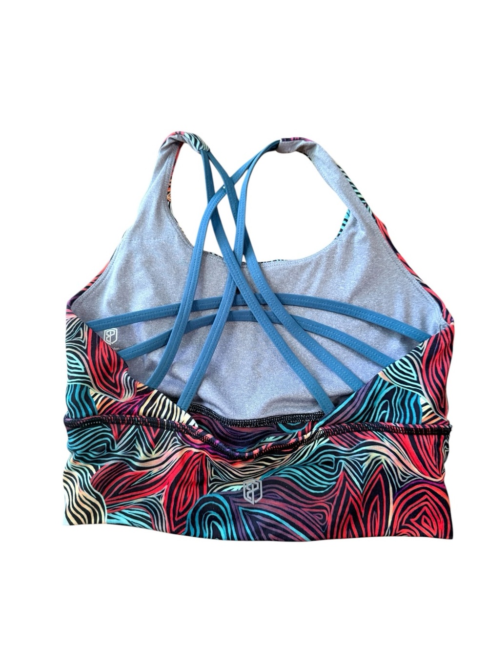 Born Primitive Strappy Longline Sports Bra Abstract Print Size Small Crossfit - Picture 3 of 5